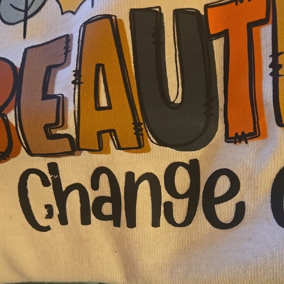 Gildan White Autumn Graphic Tee - Picture 2 of 2